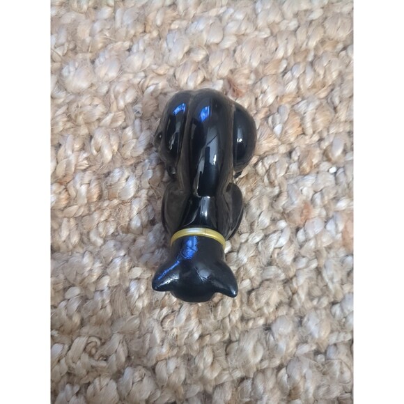 Vintage HERES MY HEART Black Cat Glass Avon Bottle Cotillion Cologne  FULL - Picture 1 of 7